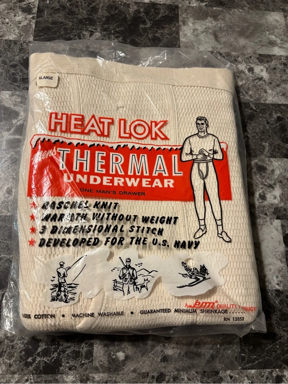 Vintage Thermal Long Johns – Cream